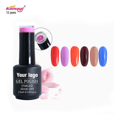Kundenspezifischer Logo Oem Non Toxic Colors-UVgel-Nagellack