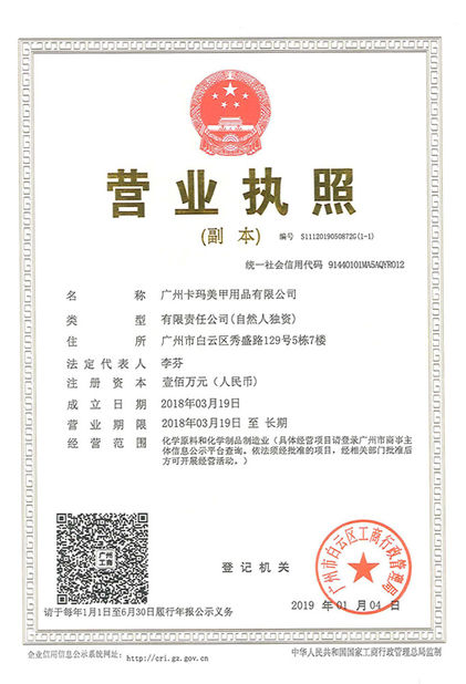 China Guangzhou Kama Manicure Products Ltd. zertifizierungen